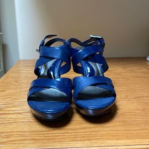 Leia Dark Blue Heels